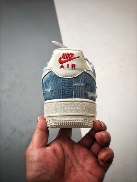 Air Force 1 Low 'By You' Jeans Lavado Azul - Vista 3