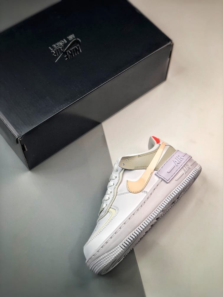 Air Force 1 Shadow Branco e Marrom - Vista 7