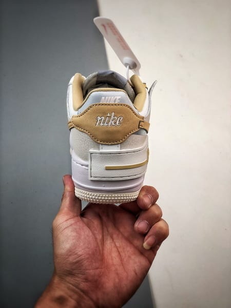 Air Force 1 Shadow Branco Rosa Dourado - Vista 3
