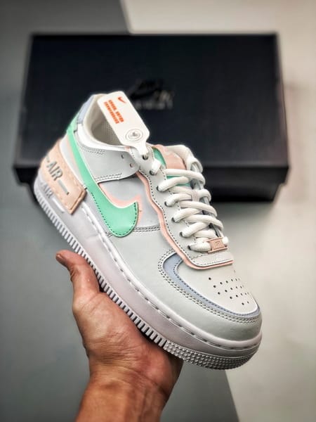 Air Force 1 Shadow Branco e Rosa - Vista 9