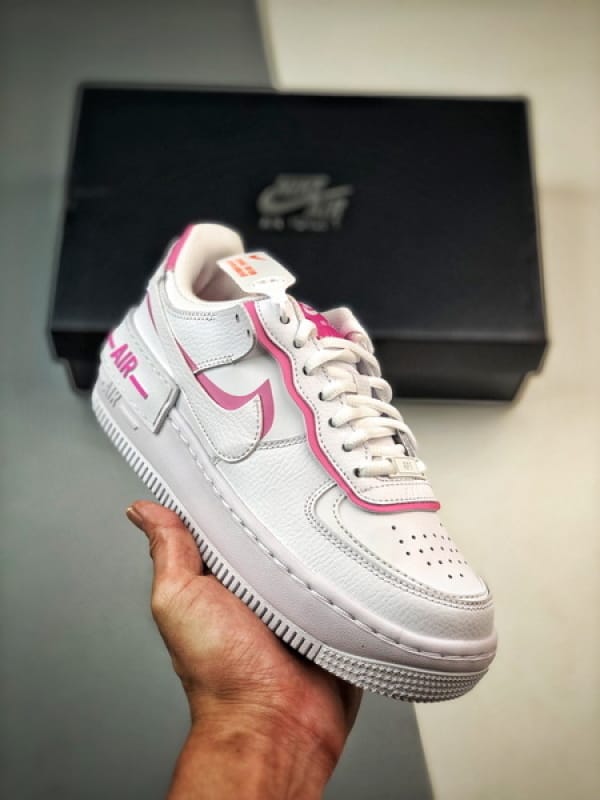 Air Force 1 Shadow Branco e Rosa - Vista 1