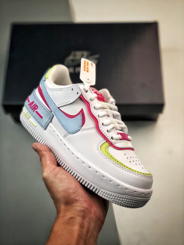 Air Force 1 Shadow Branco Vermelho e Azul - Vista 1