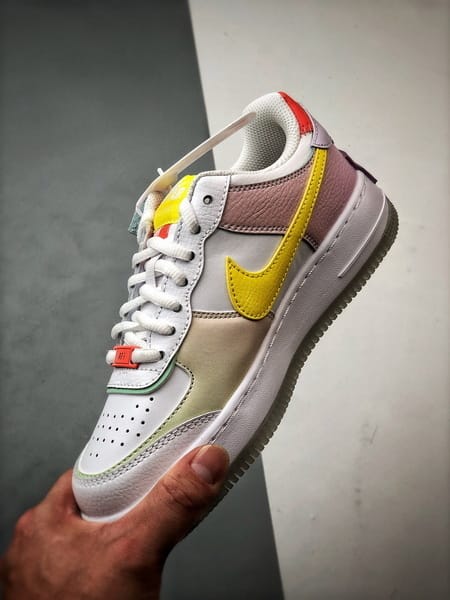 Air Force 1 Shadow Branco Azul e Roxo - Vista 5