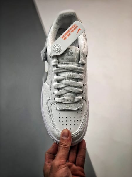 Air Force 1 Shadow Branco e Prata - Vista 4