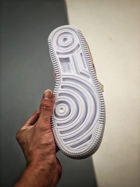 Air Force 1 Shadow Bege Branco e Rosa - Vista 4