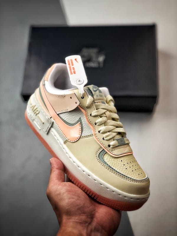 Air Force 1 Shadow Bege Rosa e Cinzento - Vista 1