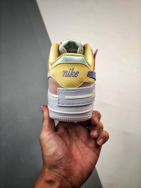 Air Force 1 Shadow Rosa Amarelo e Roxo - Vista 5