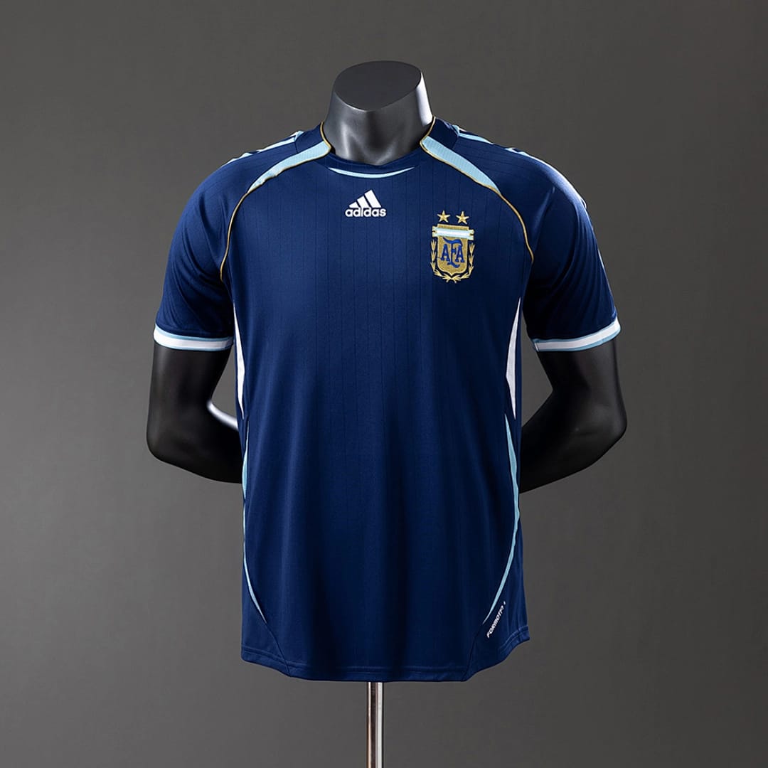 Camisola Alternativa da Argentina 2006 (Retro, Versao Jogador) - Vista 1