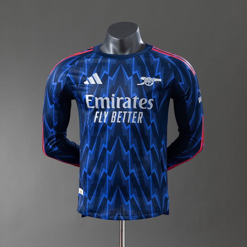 Arsenal 25/26 Away manga-longa versão jogador - Vista 1