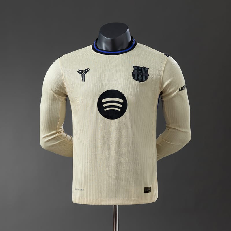 Barcelona 25/26 Away manga-longa versão jogador - Vista 1