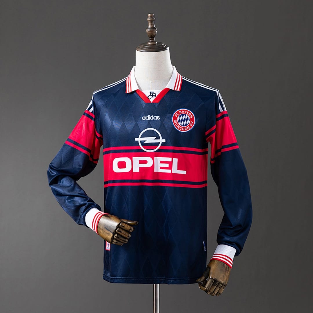 Camisola Alternativa do Bayern Munich 1997/1998 (Retro, Manga Longa) - Vista 1