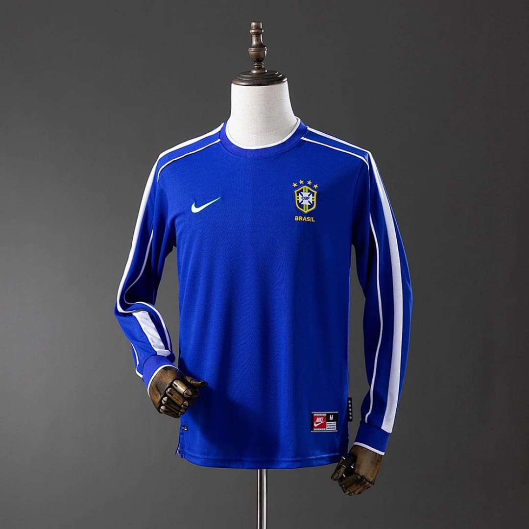 Camisola Alternativa do Brasil 1998 (Retro, Manga Longa) - Vista 1