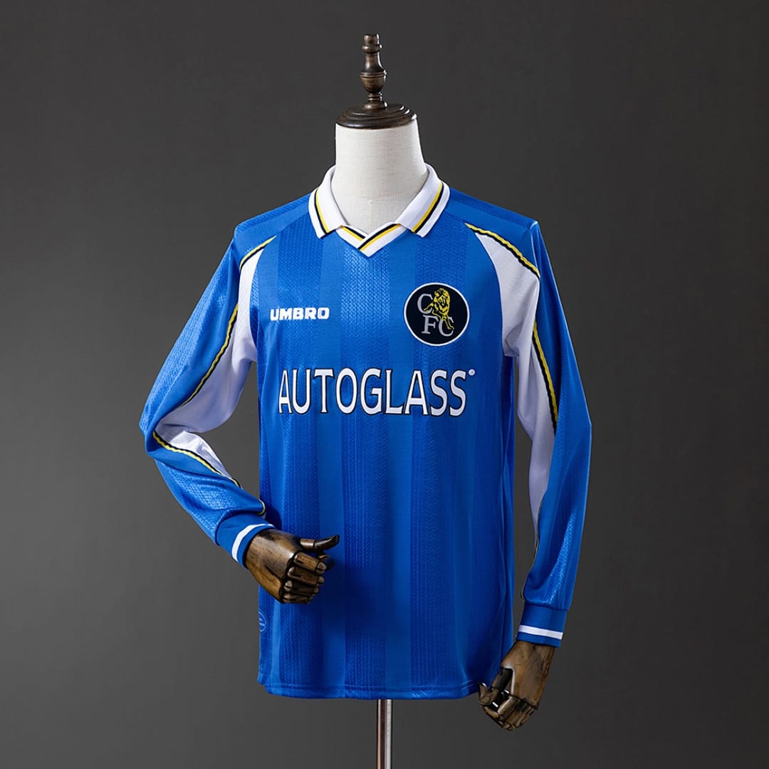 Camisola Principal do Chelsea (Retro, Manga Longa) - Vista 1