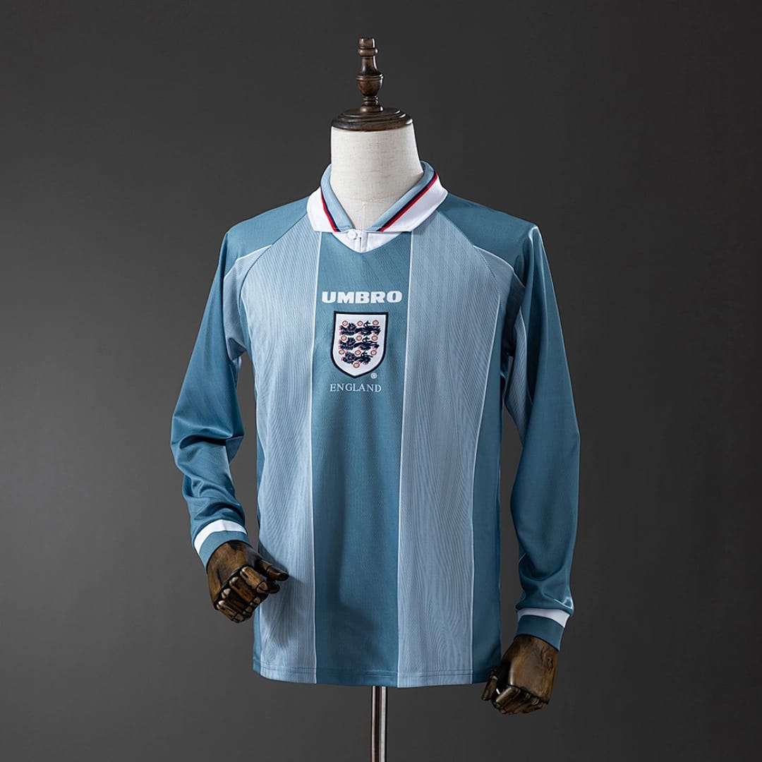Camisola Alternativa da Inglaterra 1996 (Retro, Manga Longa) - Vista 1