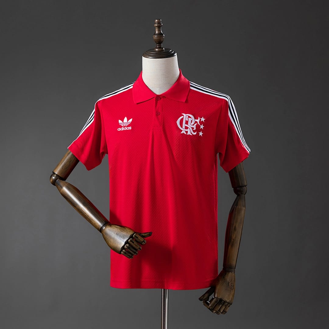 Polo Flamengo 2025/26 Vermelho - Vista 1