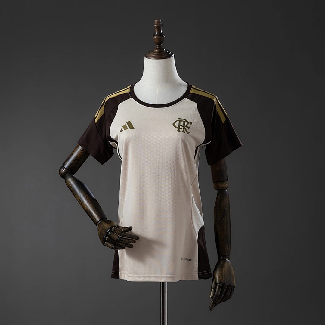Camisola Feminina Flamengo 2026/27 Treino Alperce - Vista 1