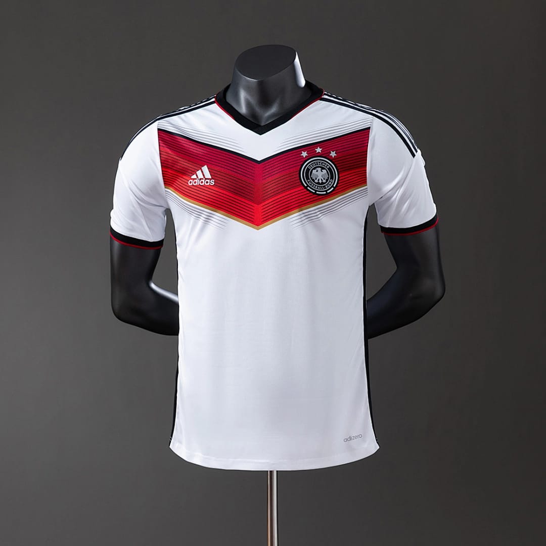 Camisola Principal da Alemanha 2014 (Retro, Versao Jogador) - Vista 1