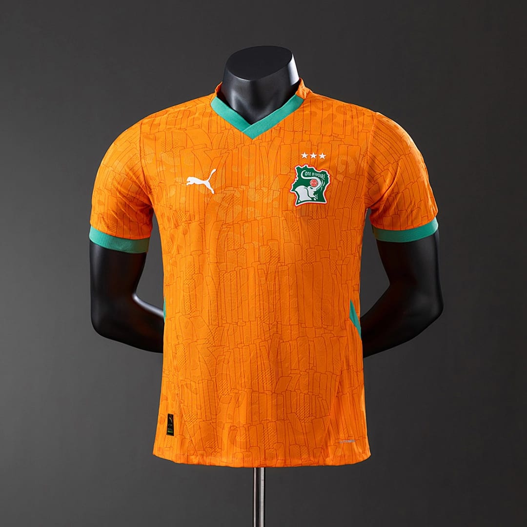 Camisola Principal da Costa do Marfim 2025 (Versao Jogador) - Vista 1