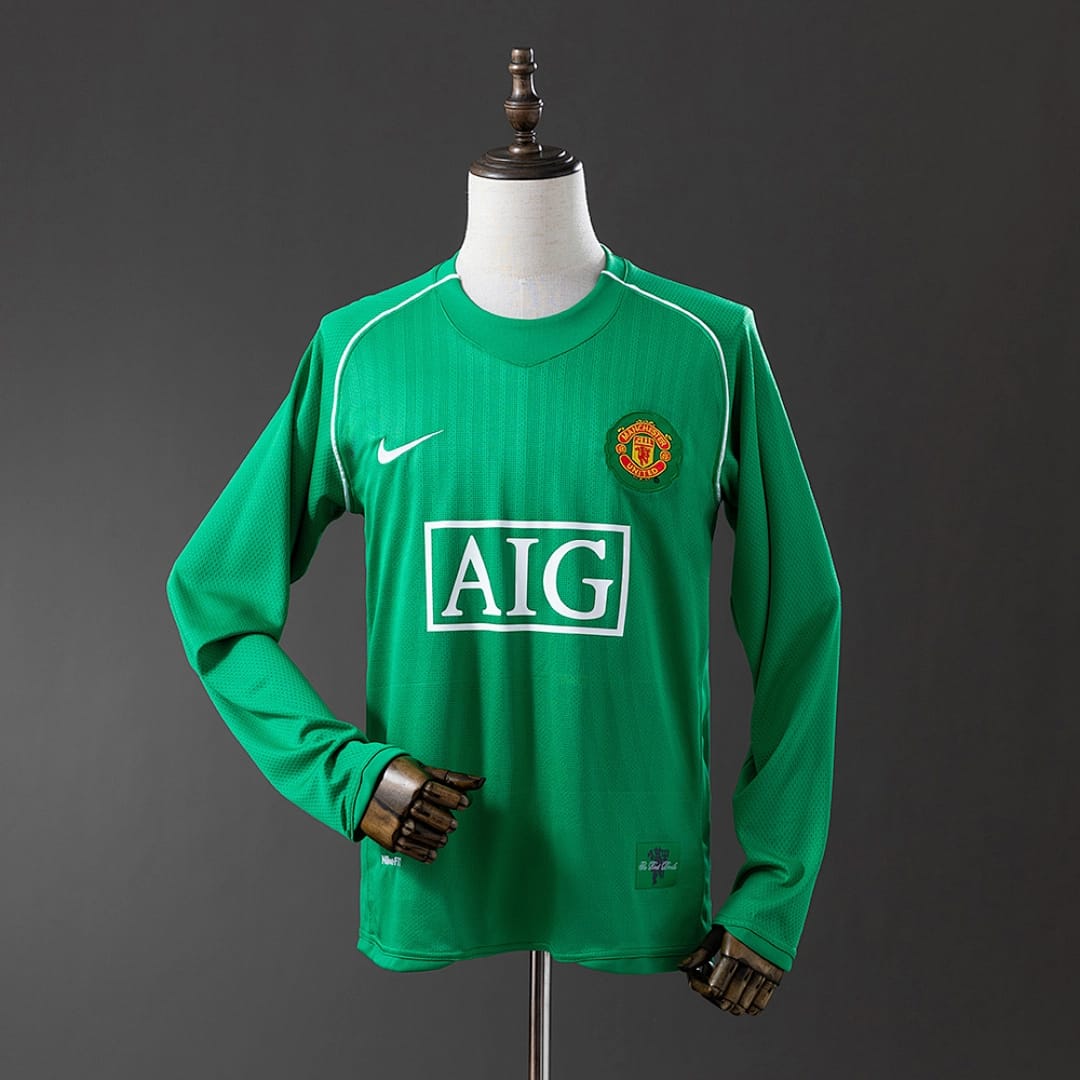 Camisola Guarda-Redes do Manchester United 2007/2008 (Retro, Manga Longa) - Vista 1