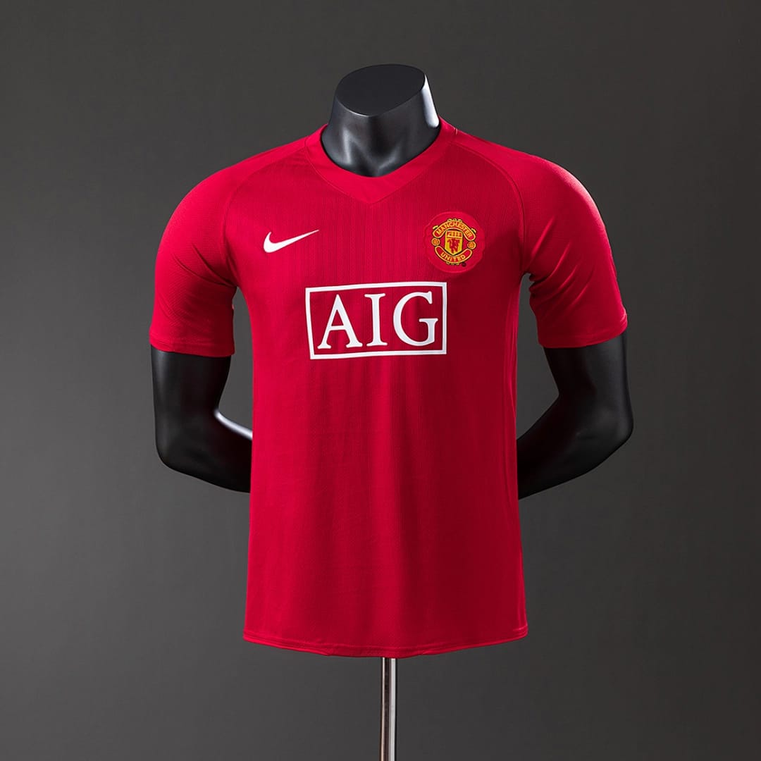 Camisola Principal do Manchester United 2007/2008 (Retro, Versao Jogador) - Vista 1