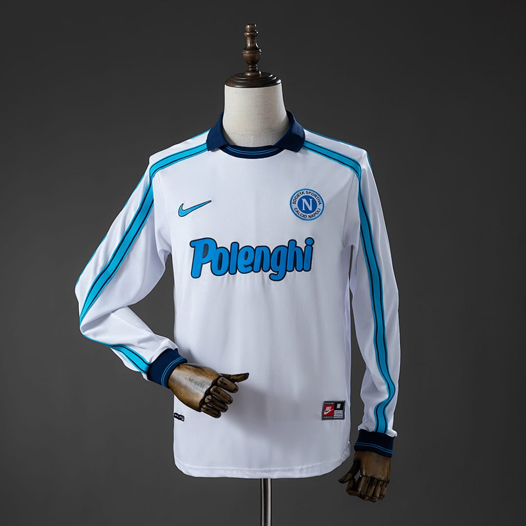 Camisola Napoli Retro Alternativa Manga Comprida 98/99 - Vista 1