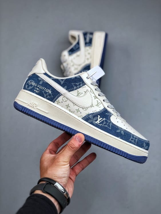 Nk Air Force 1'07 Low LV Fluorescente Tie-Dye Denim - Vista 7