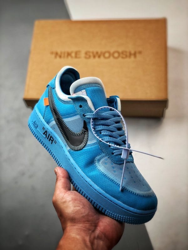 Off-White x Air Force 1 Low Azul - Vista 1