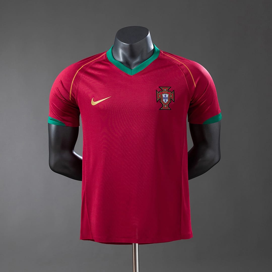 Camisola Principal de Portugal 2006 (Retro, Versao Jogador) - Vista 1