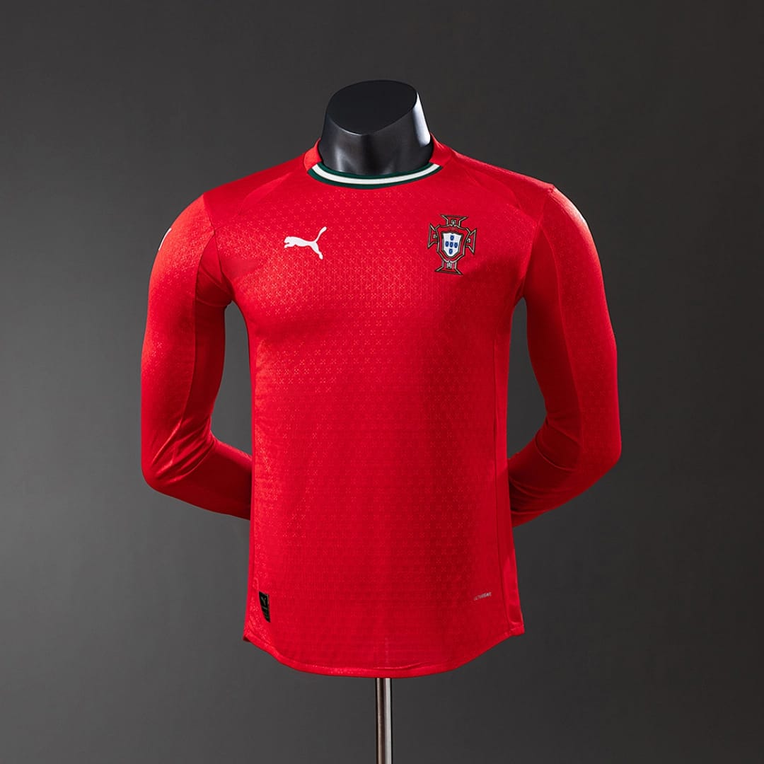 Camisola Principal de Portugal 2025 (Versao Jogador, Manga Longa) - Vista 1