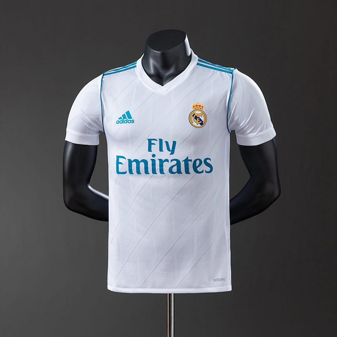 Camisola Principal do Real Madrid 2017/2018 (Retro, Versao Jogador) - Vista 1