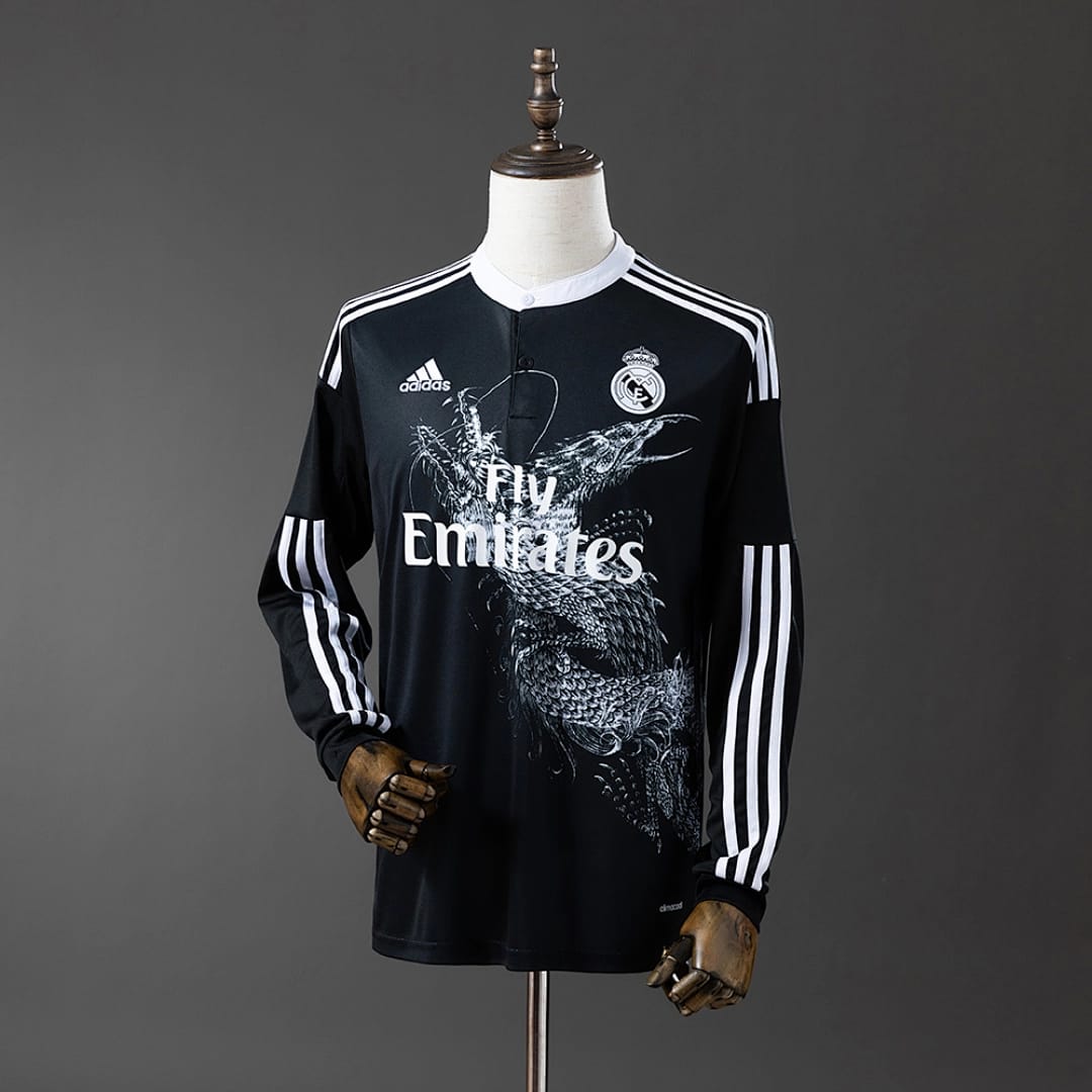 Camisola 2 Alternativa do Real Madrid 2014/2015 (Retro, Manga Longa) - Vista 1
