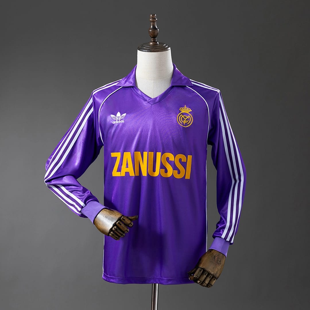 Camisola Alternativa do Real Madrid 1984/1985 (Retro, Manga Longa) - Vista 1
