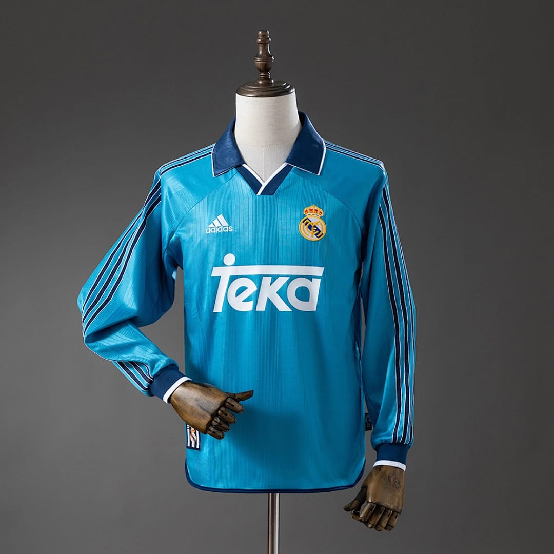 Camisola Terceira do Real Madrid 1999/2000 (Retro, Manga Longa) - Vista 1