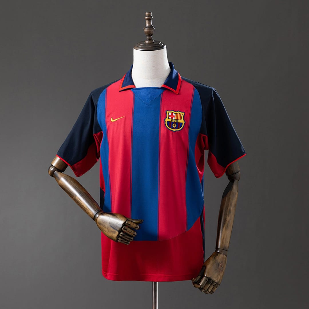 Camisola Principal do FC Barcelona 2003/2004 (Retro) - Vista 1