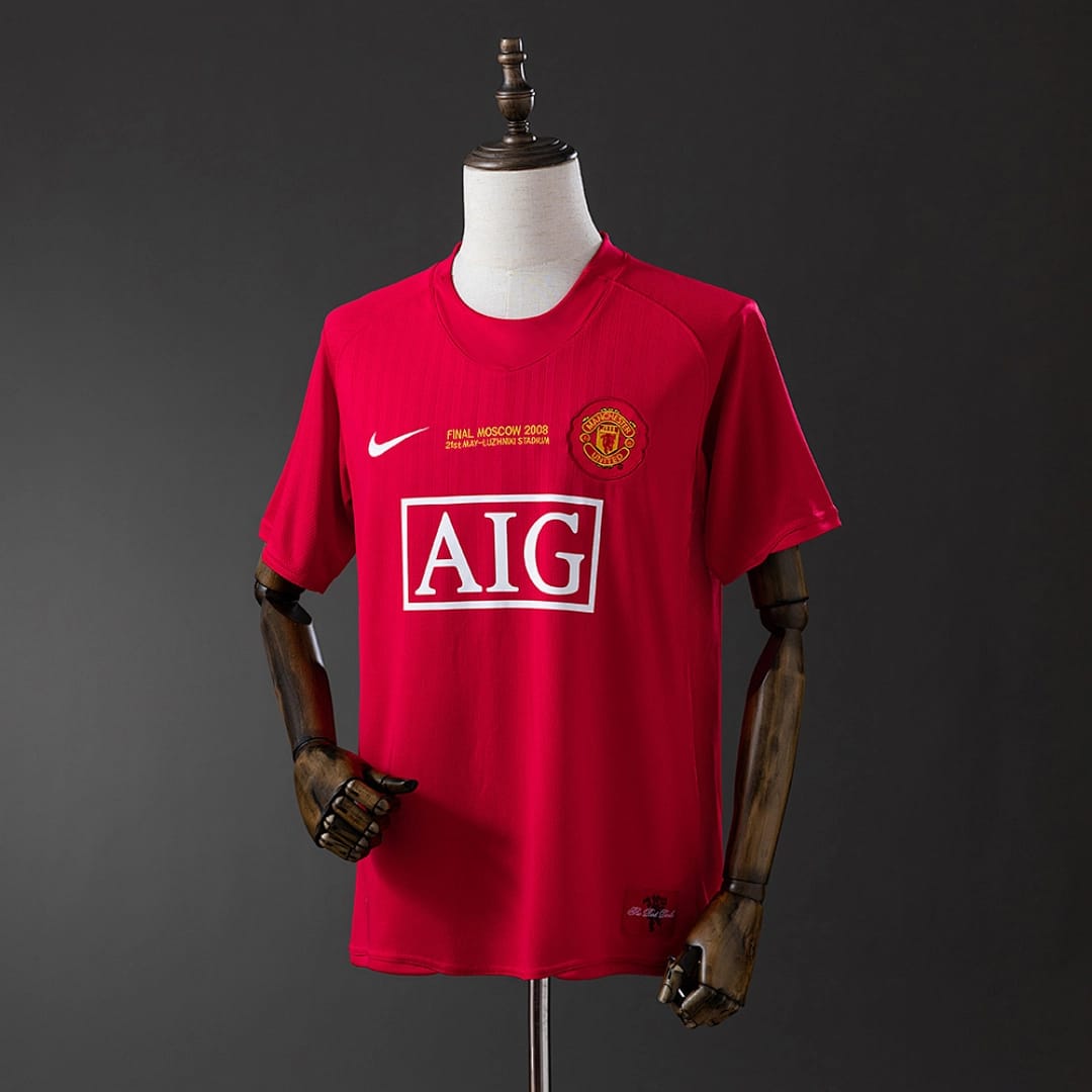 Camisola Principal do Manchester United 2007/2008 Champions League (Retro) - Vista 1