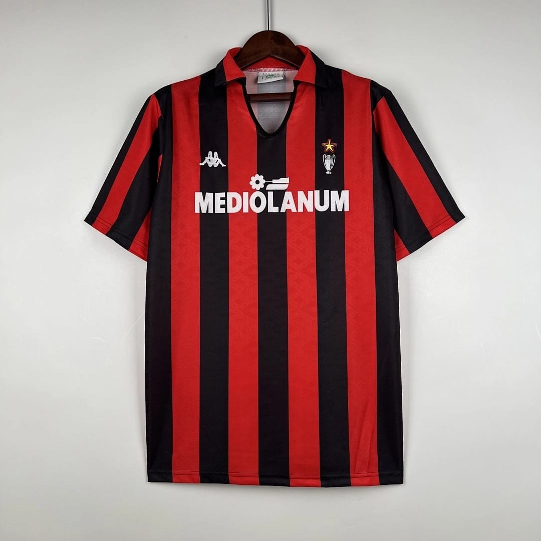 Camisola Principal do AC Milan 1989/1990 (Retro) - Vista 1