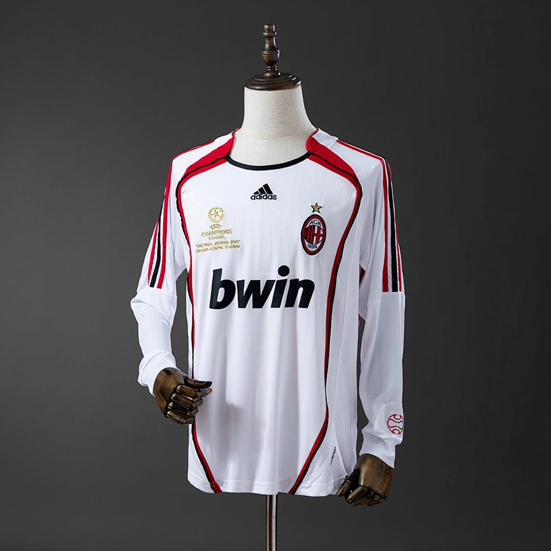Camisola Alternativa do AC Milan 2006/2007 (Retro, Manga Longa) - Vista 1