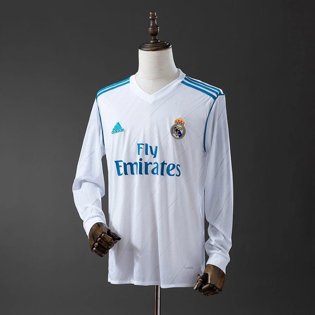 Camisola Principal do Real Madrid 2017/2018 (Retro, Manga Longa) - Vista 1