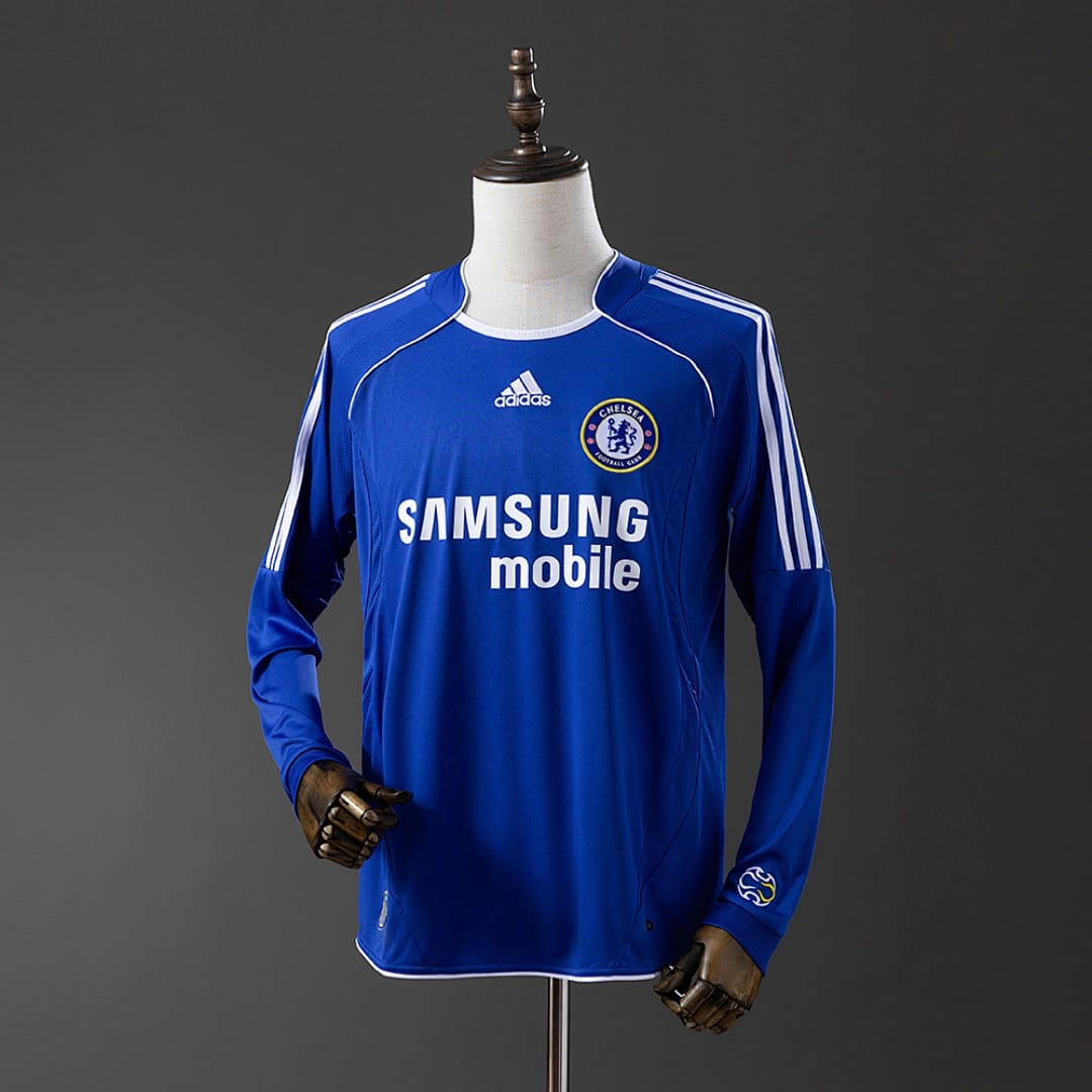 Camisola Principal do Chelsea 2006/2007 (Retro, Manga Longa) - Vista 1