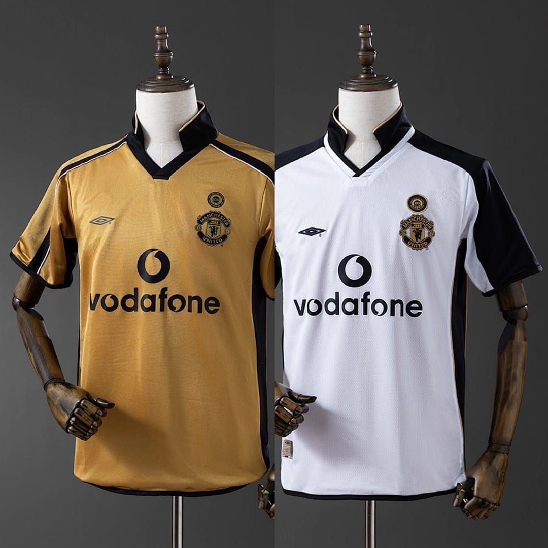 Camisola Manchester United 2001/2002 Aniversario (Retro) - Vista 1