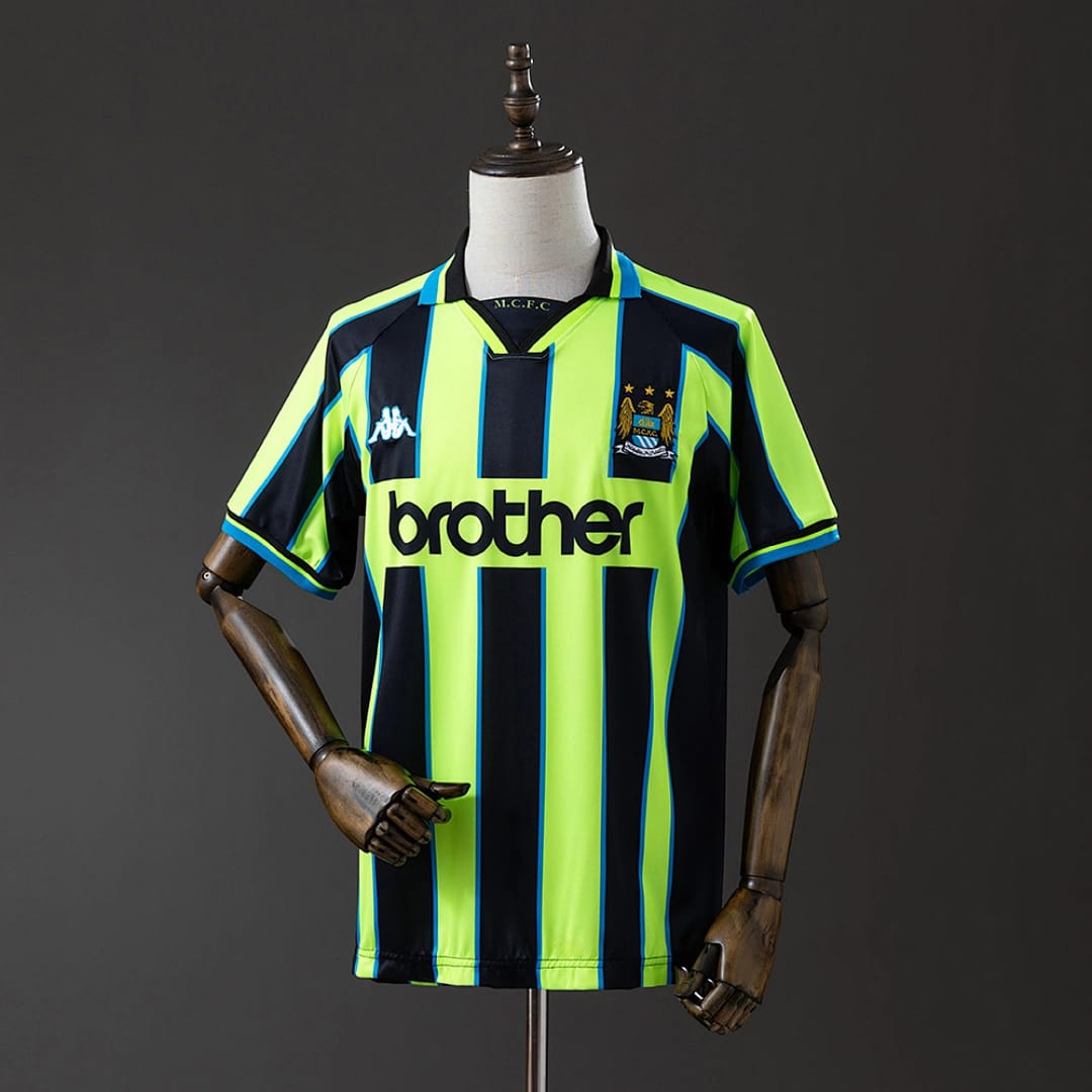 Camisola Alternativa do Manchester City 1998/1999 (Retro) - Vista 1