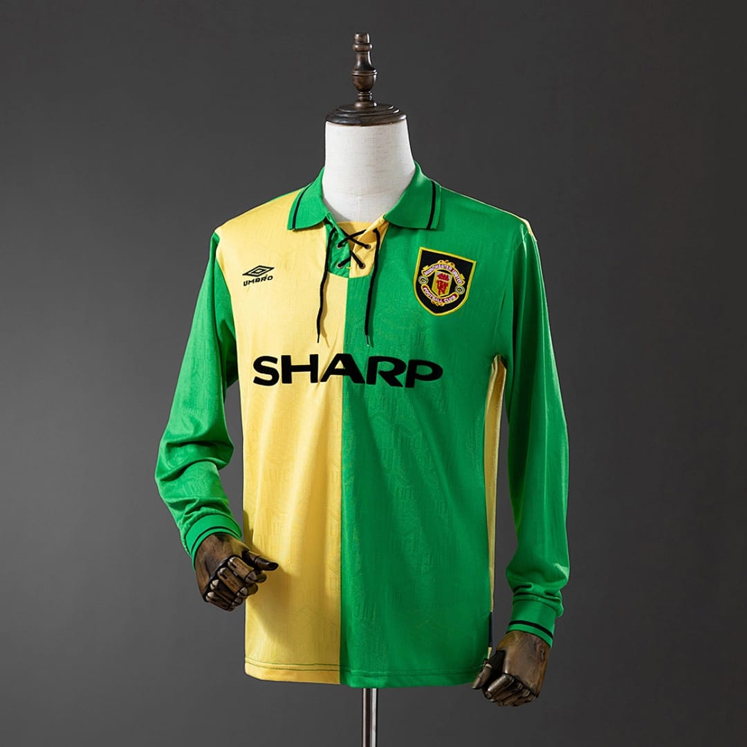 Camisola Terceira do Manchester United (Retro, Manga Longa) - Vista 1