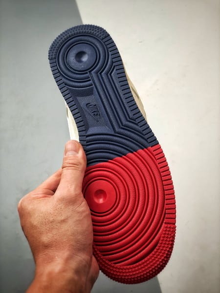 Sup x Air Force 1 Low Branco, Azul e Vermelho - Vista 4