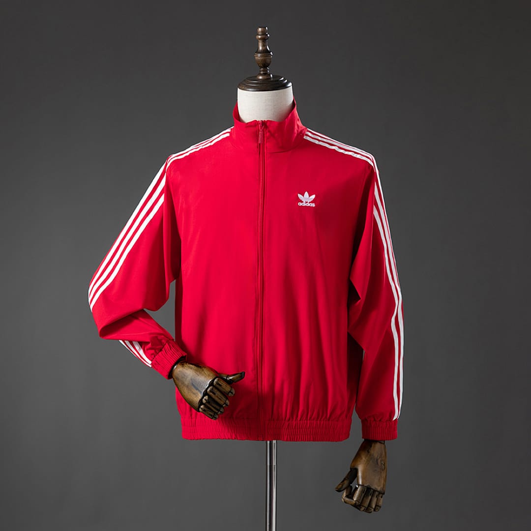 Casaco Three Stripes Vermelho - Vista 1