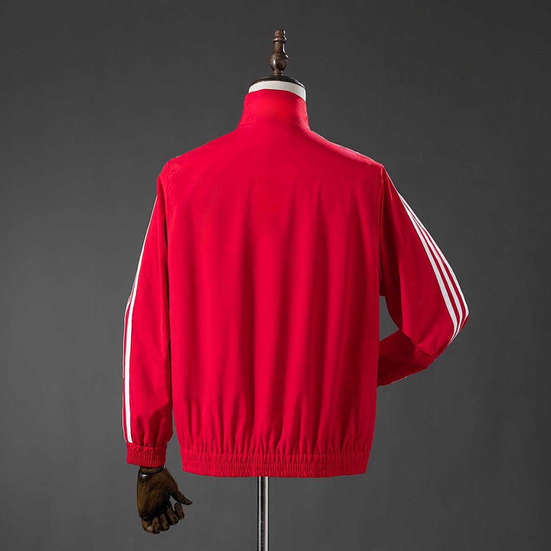 Casaco Three Stripes Vermelho - Vista 2