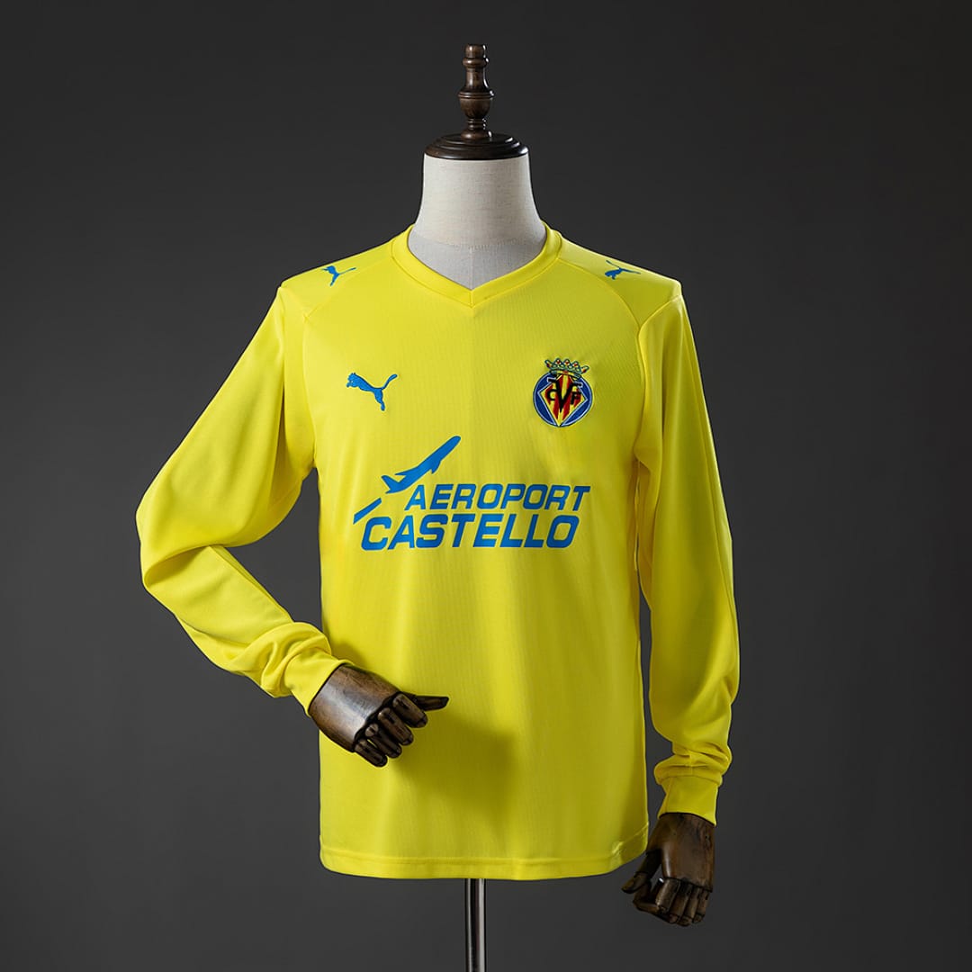Camisola Villarreal Retro Manga Comprida 08/09 - Vista 1