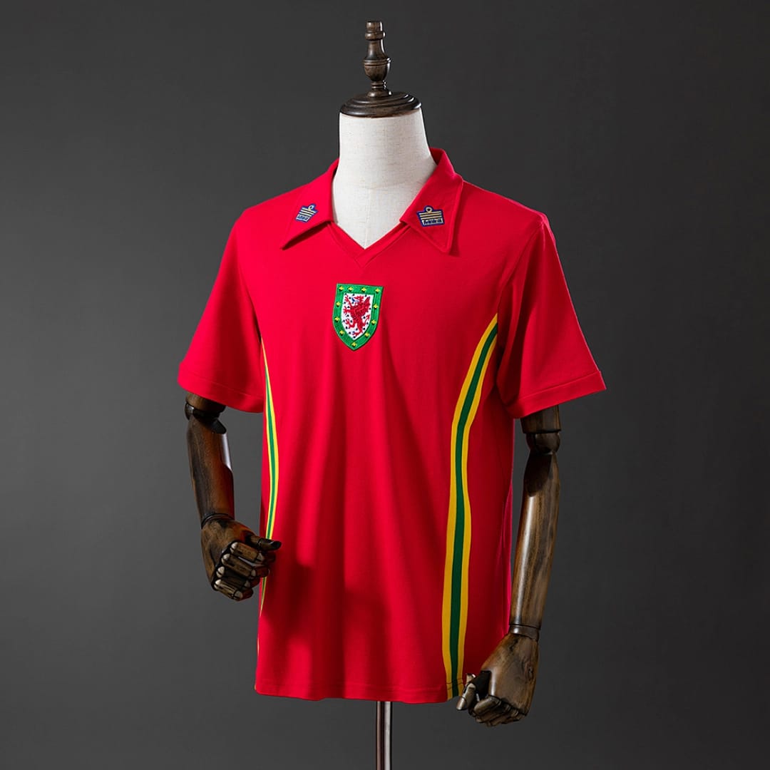 Camisola Principal do País de Gales 1976 (Retro) - Vista 1
