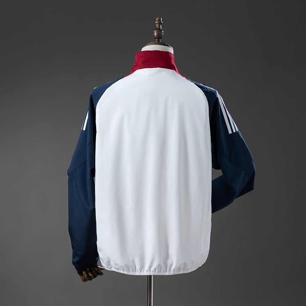 Corta‑Vento Manchester United Branco & Azul Marinho - Vista 2