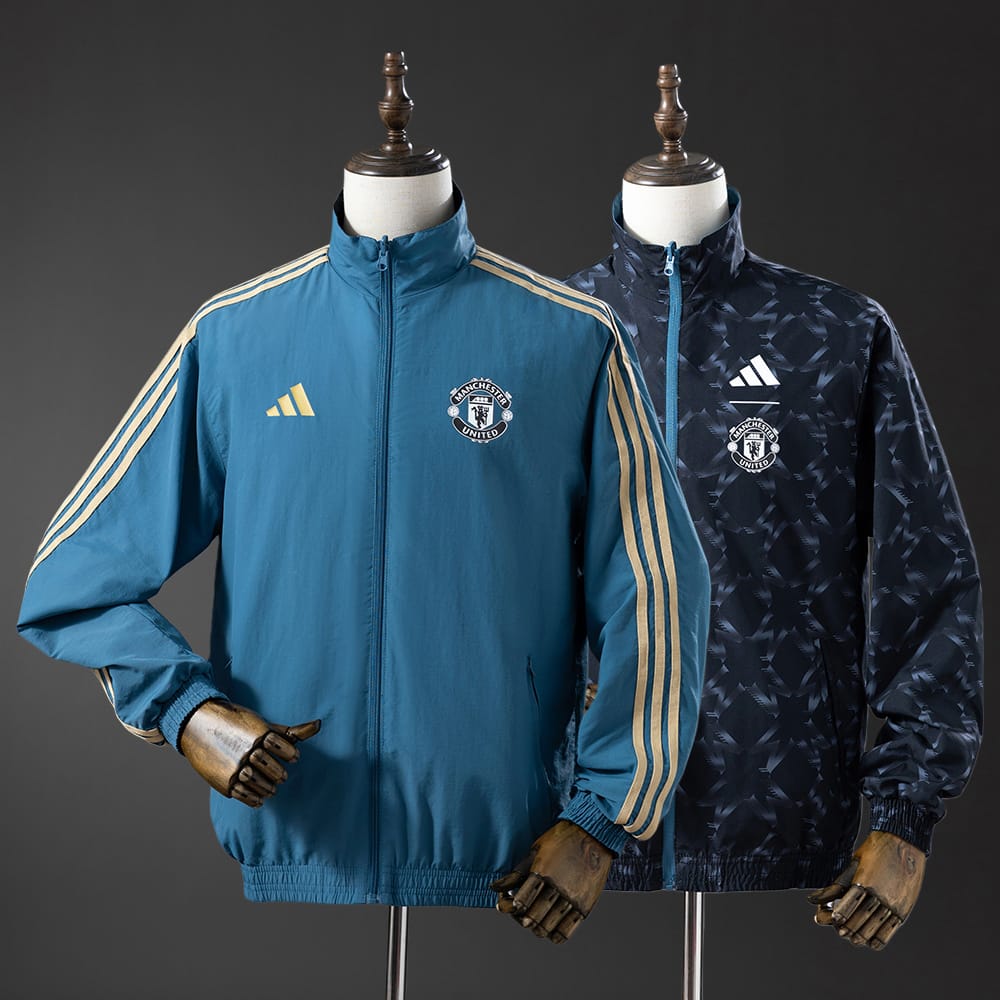 Corta‑Vento Reversível Manchester United Azul & Preto - Vista 1
