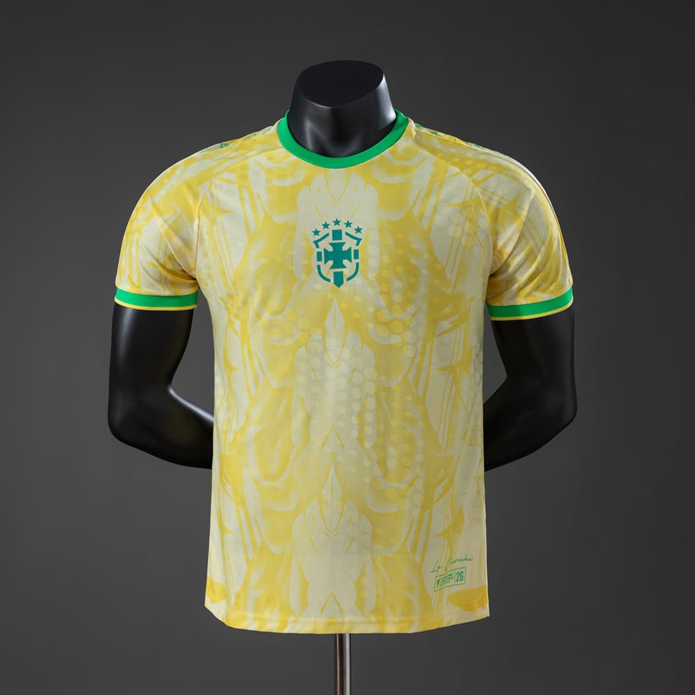 Camisola Edição Especial Mundial Brasil Amarelo Versão Jogador 2026 - Vista 1